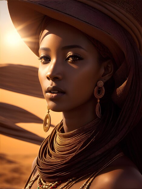 portrait femme africaine