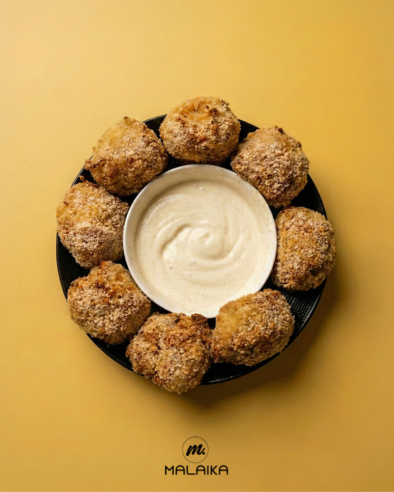 Croquettes de chou-fleur croustillantes dorées au four