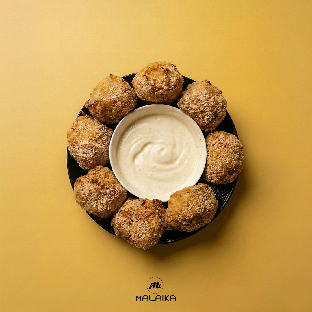 Croquettes de chou-fleur croustillantes dorées au four